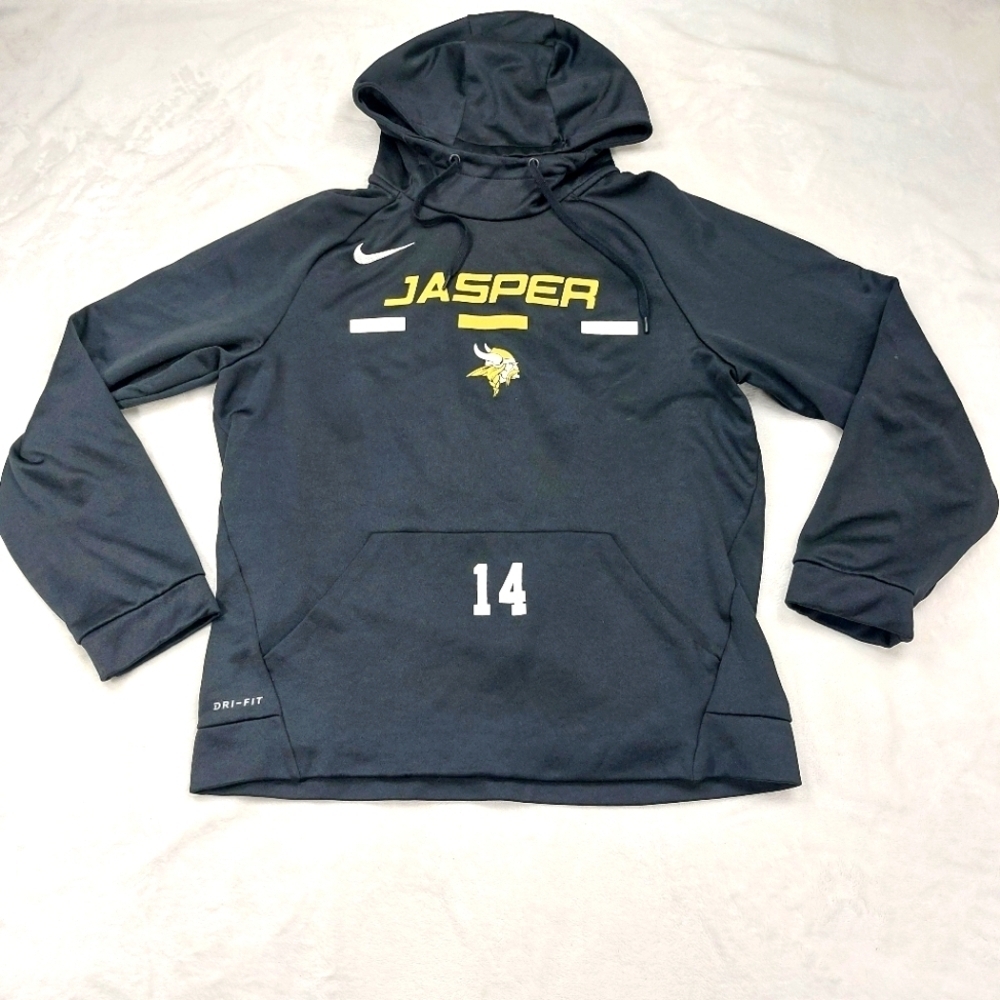 NIKE DRI-FIT MENS BLACK JASPER ALABAMA VIKINGS NUMBER 14 100% POLYESTER SIZE M